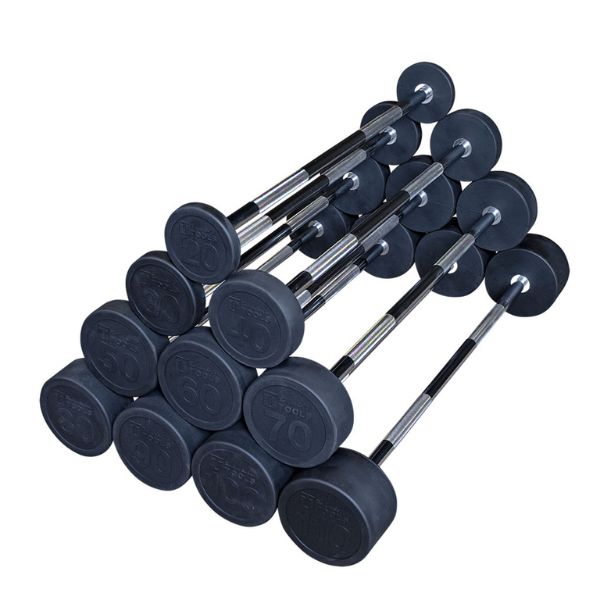 Body-Solid Tools Fixed Weight Straight Barbell Sets