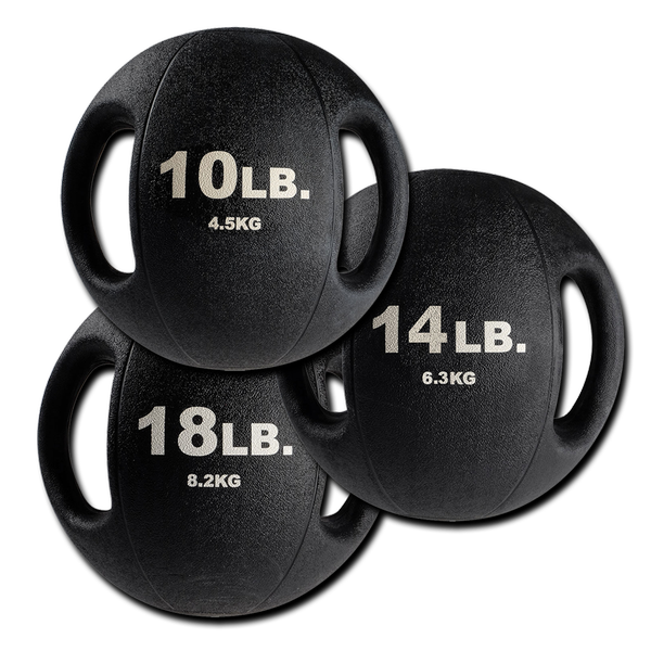Body-Solid Tools Dual-Grip Medicine Balls Set - BSTDMB