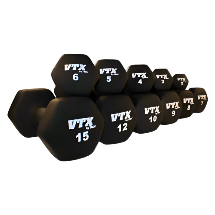 VTX Neoprene Textured Hex Dumbbell - GTD