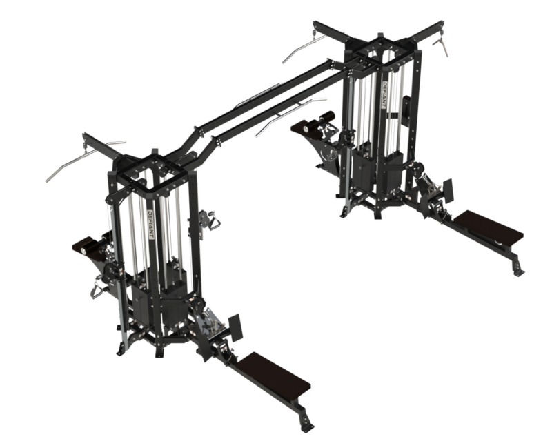 TKO Defiant Multi-Station Jungle Gym 8-Stack Commercial Cable Machine - MS-8
