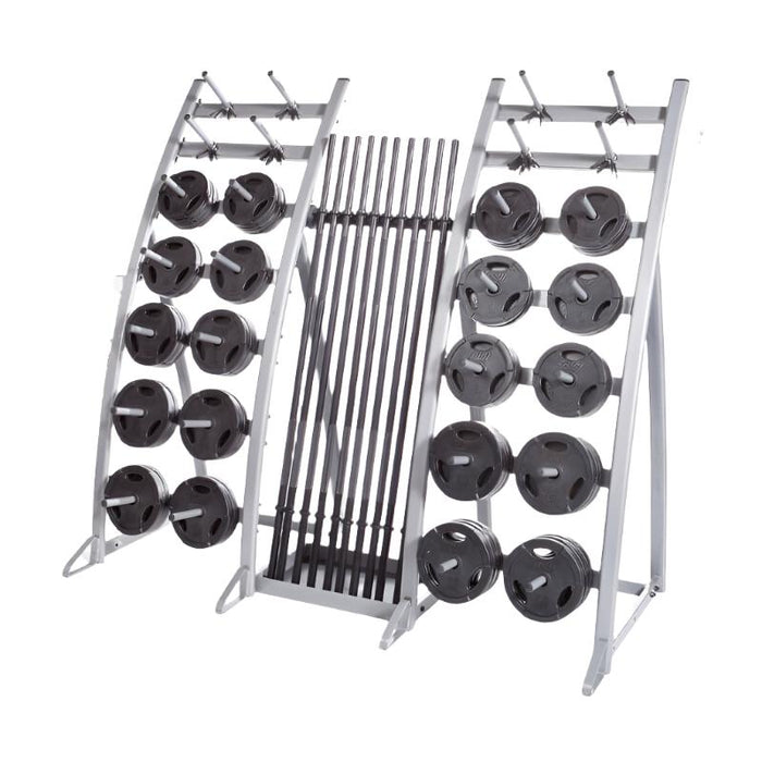 TROY Light Workout Club Pack w/ Black Rubber Interlocking Grip Plates - TLS-PAC