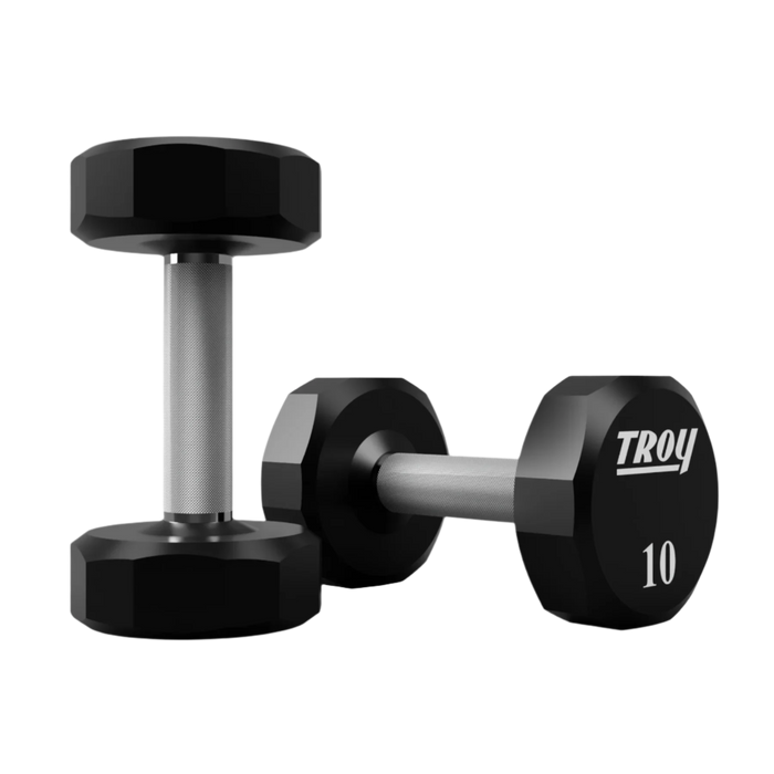 Troy 12-Sided Urethane Encased Dumbbells - TSD-U