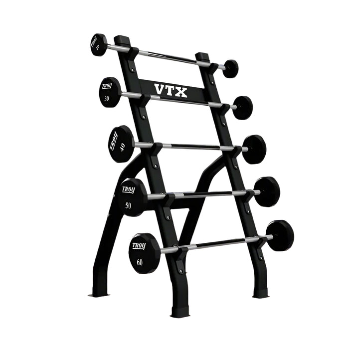 VTX Urethane Barbell Half Rack Set (20-60lbs) - BB-5-TSB