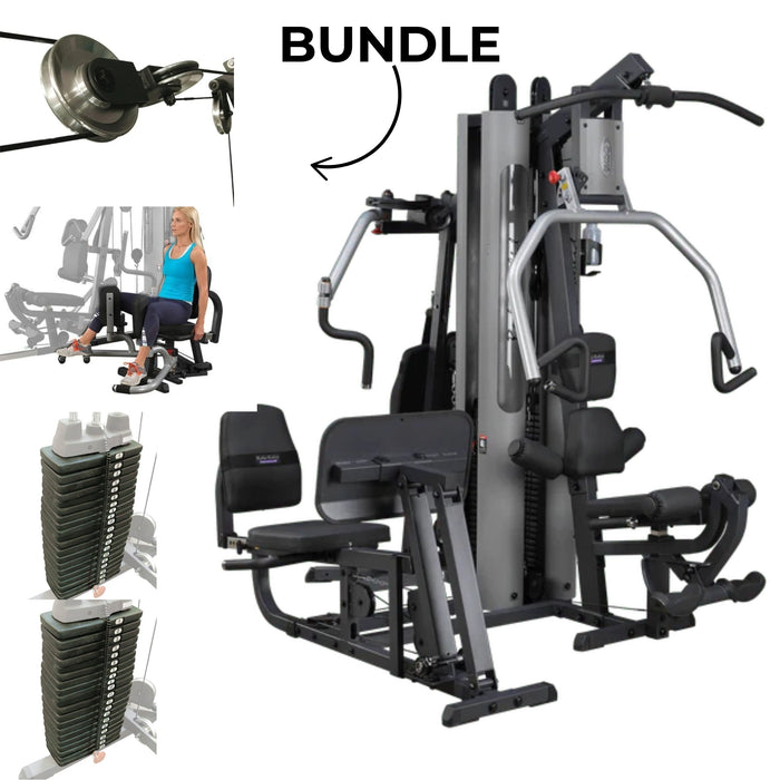 Body Solid G9S Home Gym Bundle With Inner & Outer Thigh Station