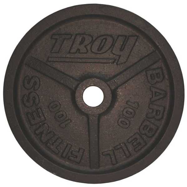 Troy Barbell Olympic Black Machined Premium Wide Flanged Plate PO