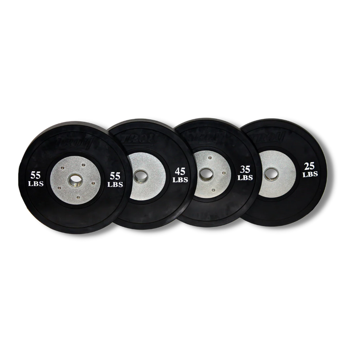 Troy Competition Grade Rubber Bumper Plates With Steel Inserts - BCO-SBP