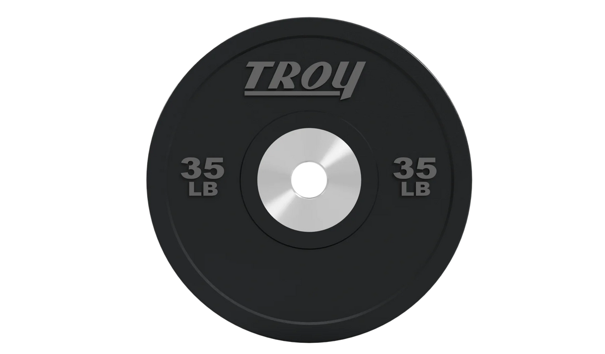 Troy Premium Grade Performance Black Rubber Bumper Plates - BPO-SBP