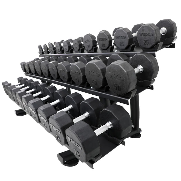 TKO 15 Pair Signature Dumbbell Rack With Saddles - 7052