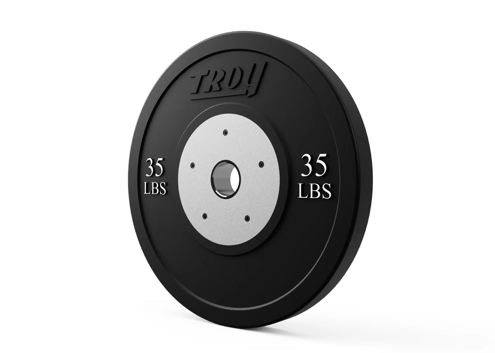 Troy Competition Grade Rubber Bumper Plates With Steel Inserts - BCO-SBP