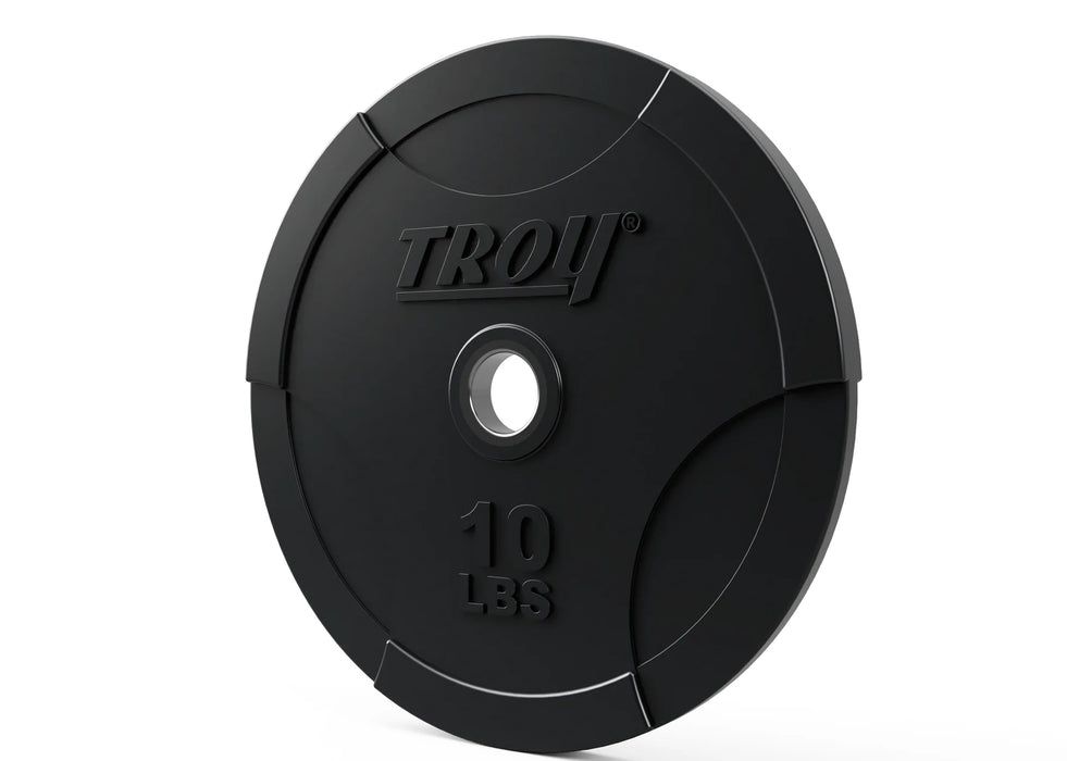 Troy Black Olympic Rubber Bumper Plates - BO-SBP