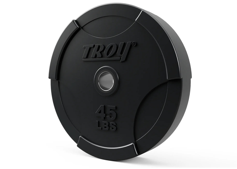 Troy Black Olympic Rubber Bumper Plates - BO-SBP