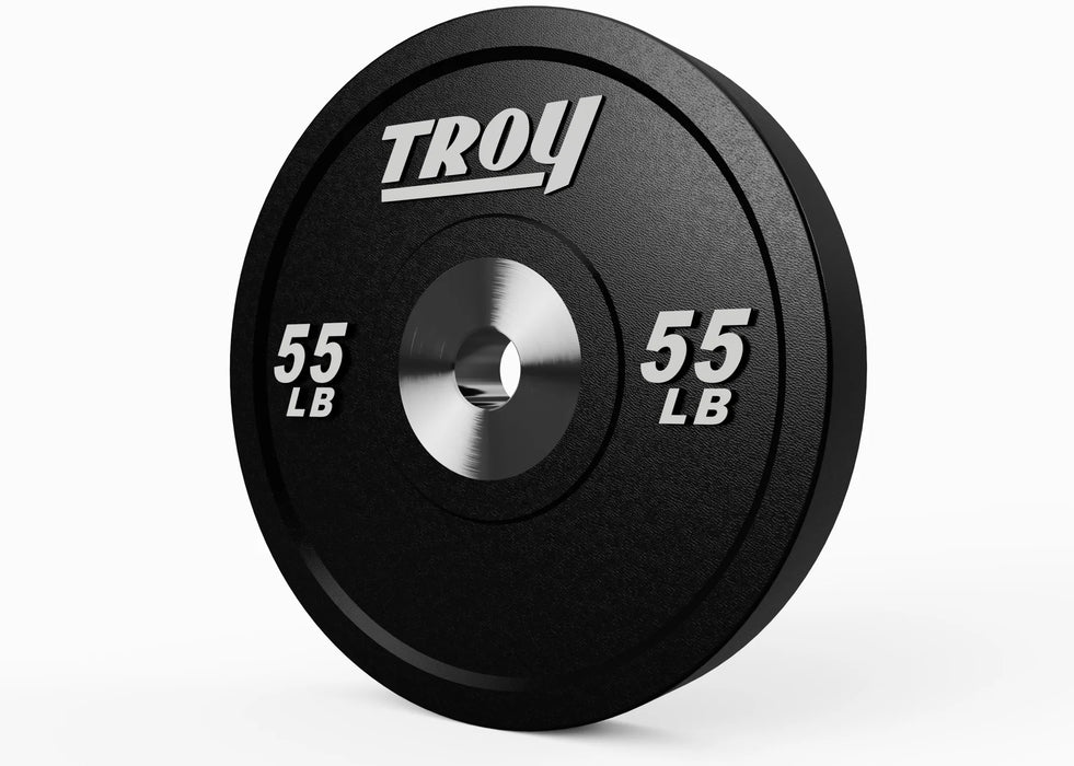 Troy Premium Grade Performance Black Rubber Bumper Plates - BPO-SBP