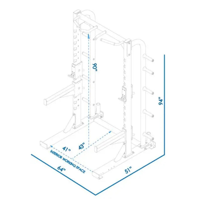 BodyKore Commercial Military Press Half Rack G701