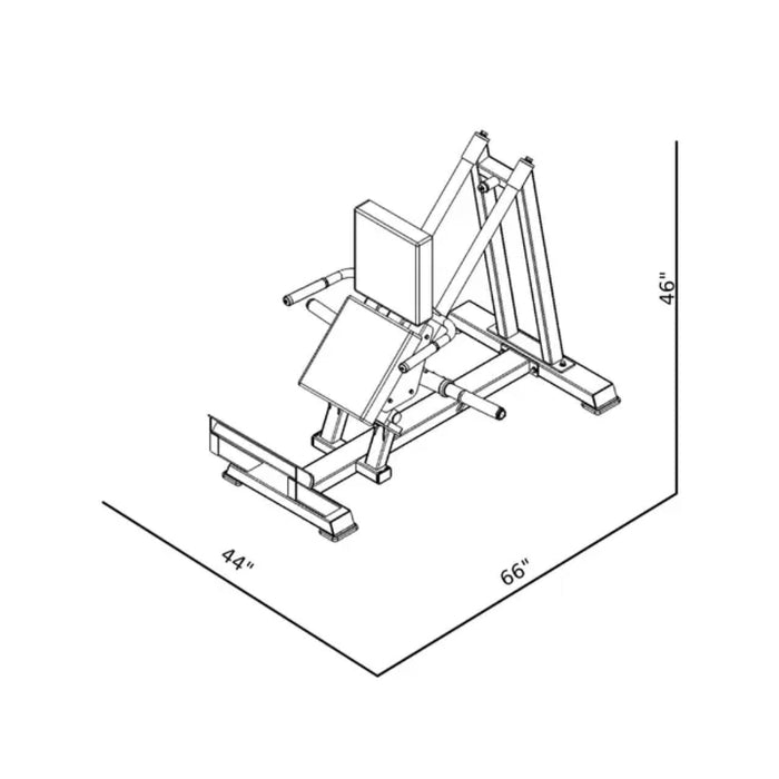 BodyKore Plate Loaded Standing Calf Raise GR809