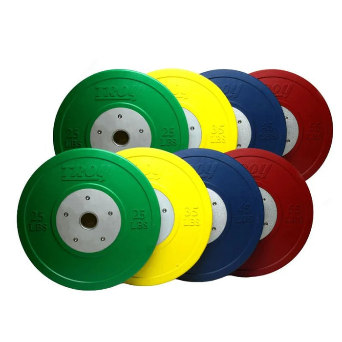 TROY Competition Grade Color Rubber Bumper Plates (LBS) - CCO-SBP