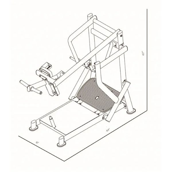 BodyKore Pendulum Squat CF8137