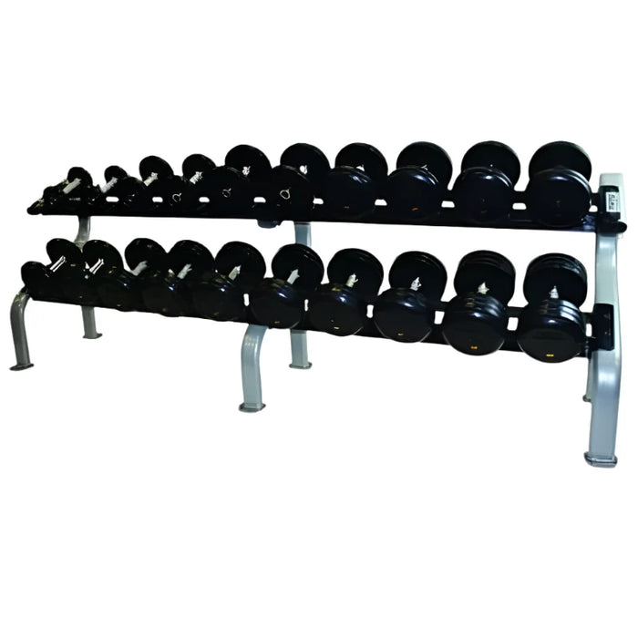 Troy Saddle Rack W/ 10 Pro Commercial Dumbbells - COMMPAC-RUFDR50