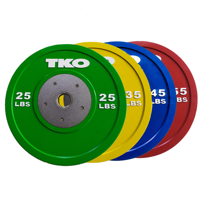 TKO Color Competition Rubber Bumper Plates - 802CCBP