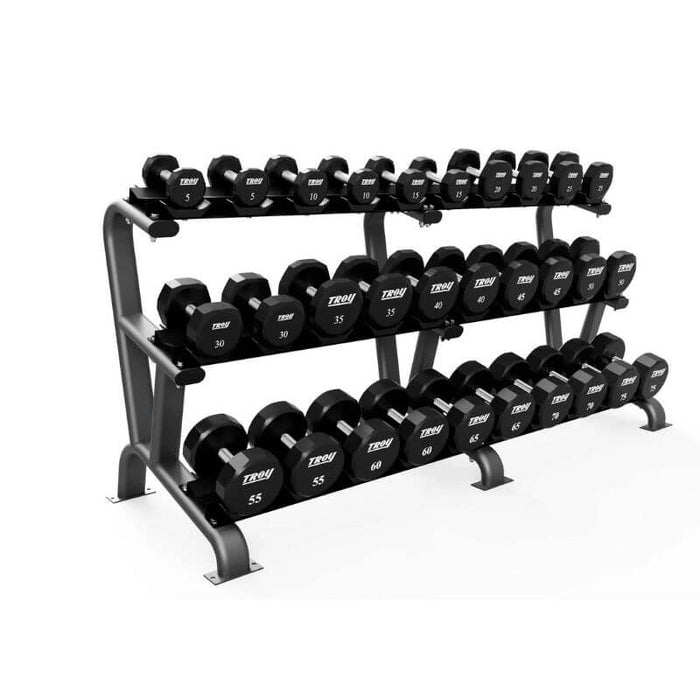 TROY 3 Tier 15 Pair Dumbbell Saddle Rack - DR-15