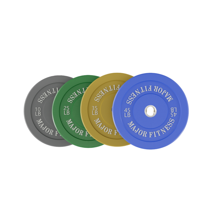 Major Fitness Low Bounce Bumper Plates Set