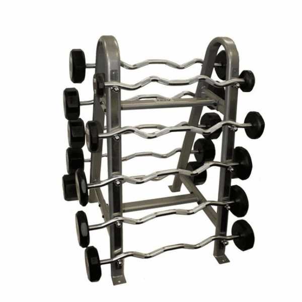 Troy Barbell 12-Sided Urethane Barbell Set with Rack