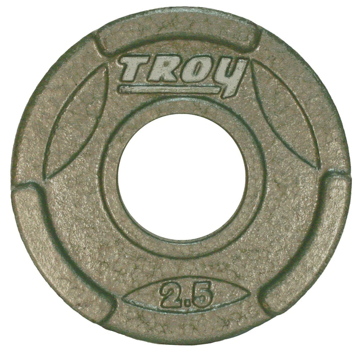 TROY Machined Iron Olympic Grip Plate Gray - GO