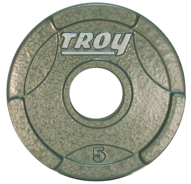 TROY Machined Iron Olympic Grip Plate Gray - GO