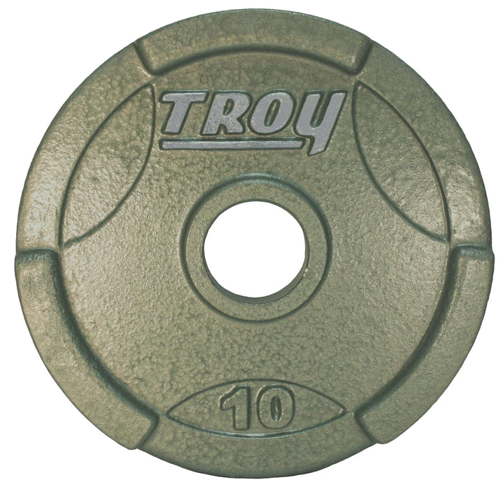 TROY Machined Iron Olympic Grip Plate Gray - GO