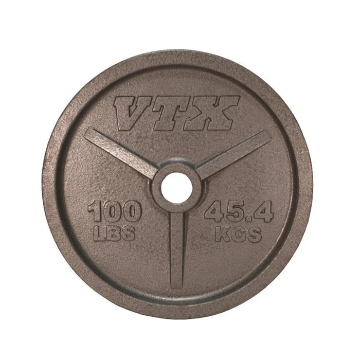 VTX Iron 3 Hole Olympic Grip Plate (Wide Flange) - GO-V