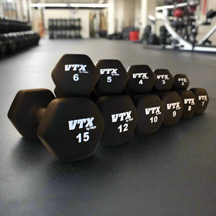 VTX Neoprene Textured Hex Dumbbell - GTD