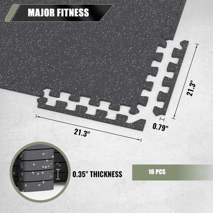 Major Fitness Rubber Flooring Gym Mats