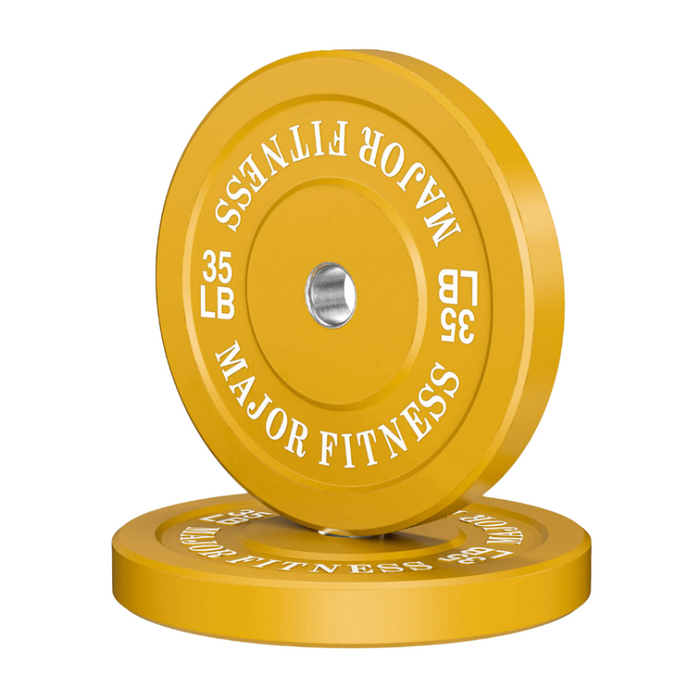 Major Fitness Low Bounce Bumper Plates Set
