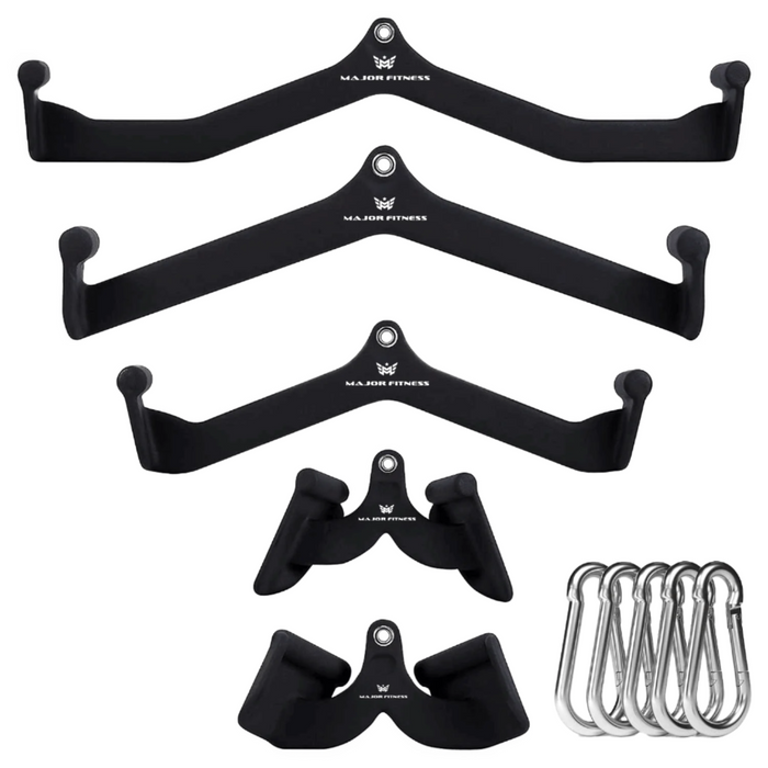 Major Fitness 5pcs Cable Lat-Pull-Down Bar Combo