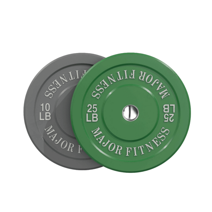 Major Fitness Low Bounce Bumper Plates Set