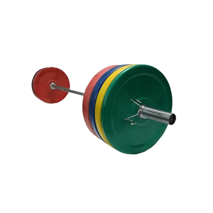 VTX 275lb Bumper Plate Weight Set w/Bar - OSS-275SBP