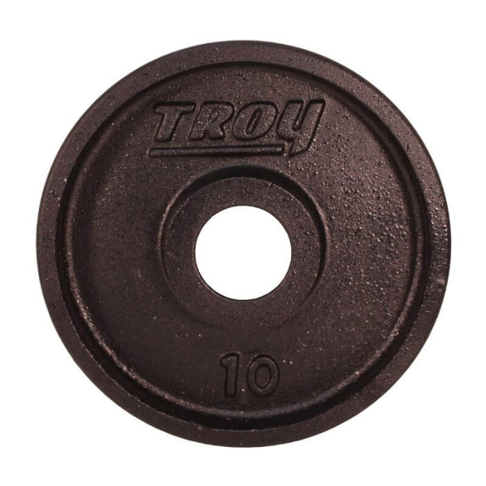 TROY Wide Flange Premium Grade Machined Olympic Plates Black - PO