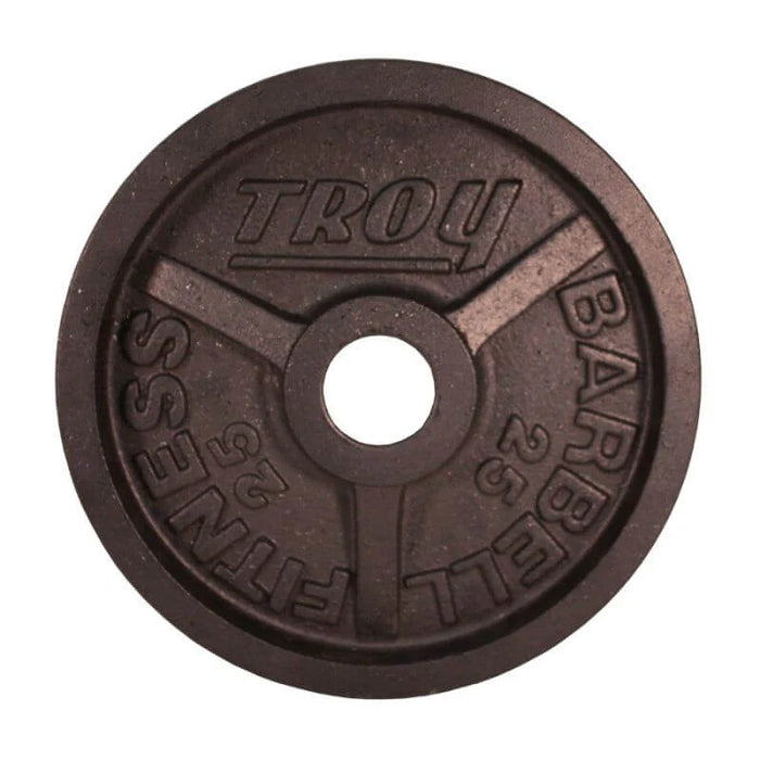 TROY Wide Flange Premium Grade Machined Olympic Plates Black - PO