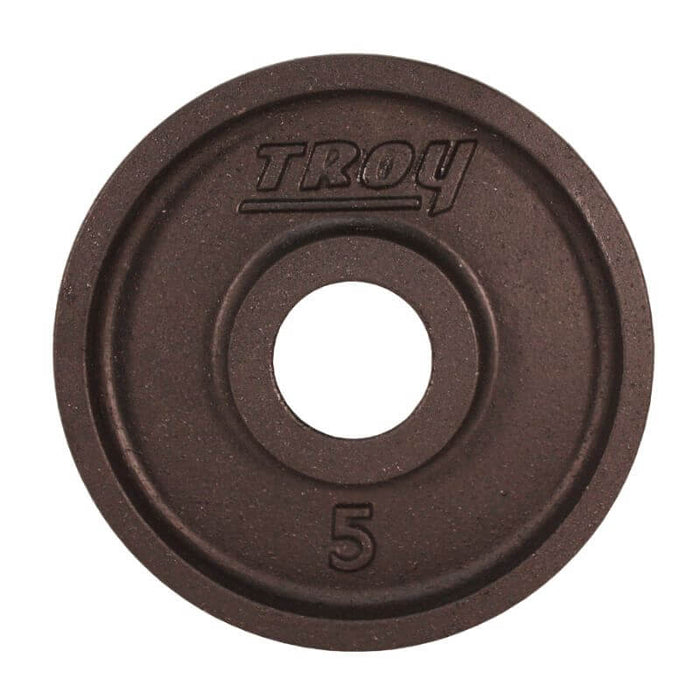 TROY Wide Flange Premium Grade Machined Olympic Plates Black - PO