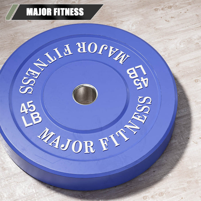 Major Fitness Low Bounce Bumper Plates Set
