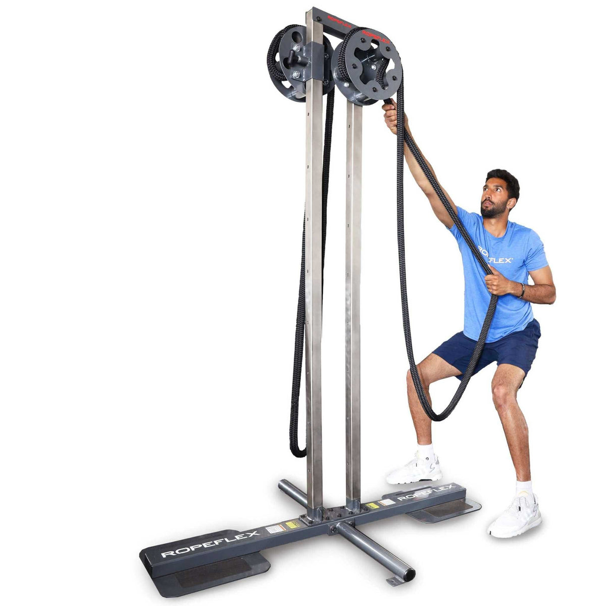 Ropeflex RX1500 Multi-Position Rope Pull Machine Single/Double Drum ...