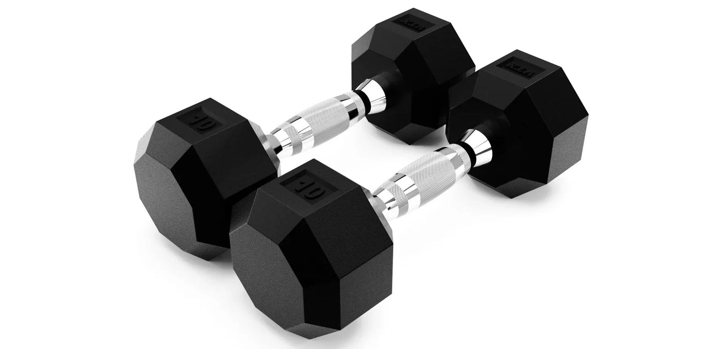 VTX (5-75lbs) Urethane Encased Dumbbell Set with Vertical Storage Rack - VERTPAC-SDU75