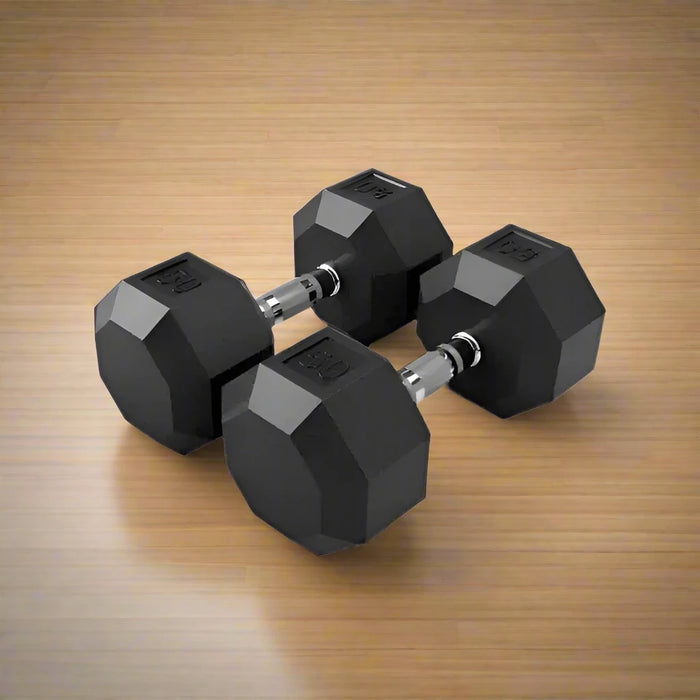 VTX 8-Sided Rubber Encased Dumbbells - SD-R