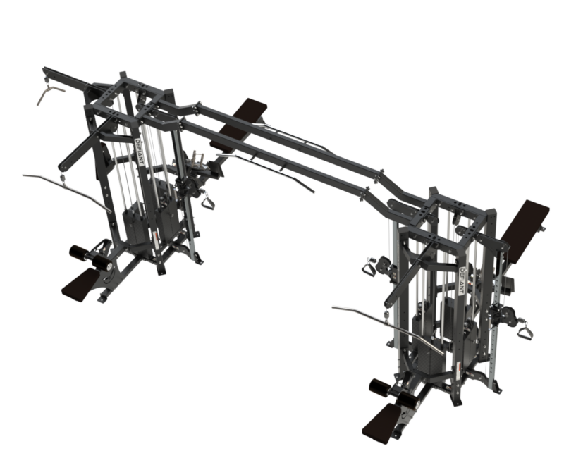 TKO Defiant Multi-Station Jungle Gym 8-Stack Commercial Cable Machine -  MS-8