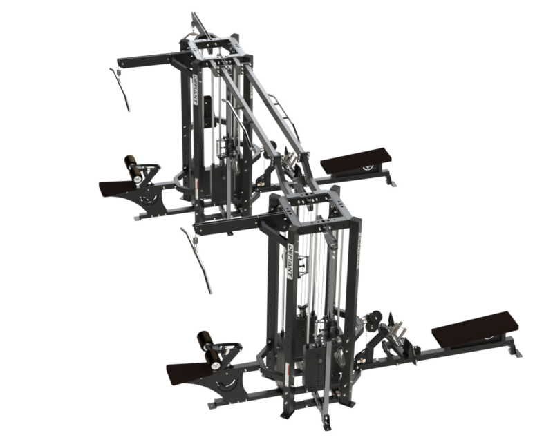 TKO Defiant Multi-Station Jungle Gym 8-Stack Commercial Cable Machine -  MS-8