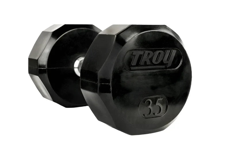 TROY 12 Sided Rubber Encased Dumbbells - TSD-R