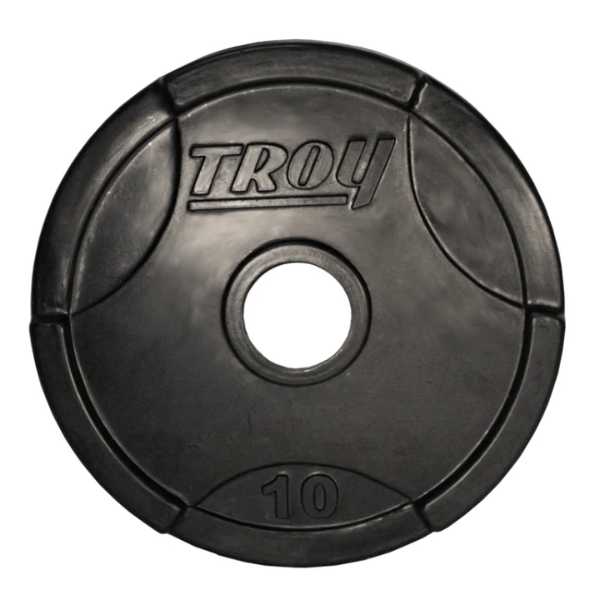 Troy Barbell Rubber Encased Olympic Grip Plates GO