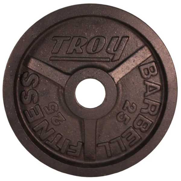 Troy Barbell Olympic Black Machined Premium Wide Flanged Plate PO