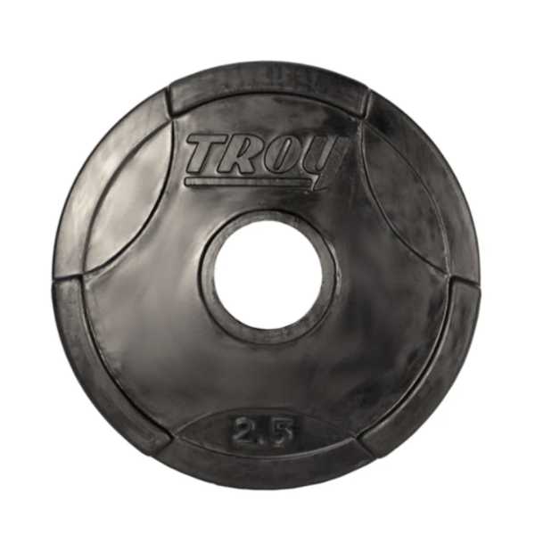 Troy Barbell Rubber Encased Olympic Grip Plates GO
