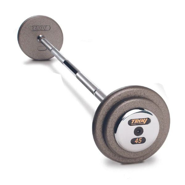 Troy Pro Style Fixed Barbell Set Gray HFB/HZB