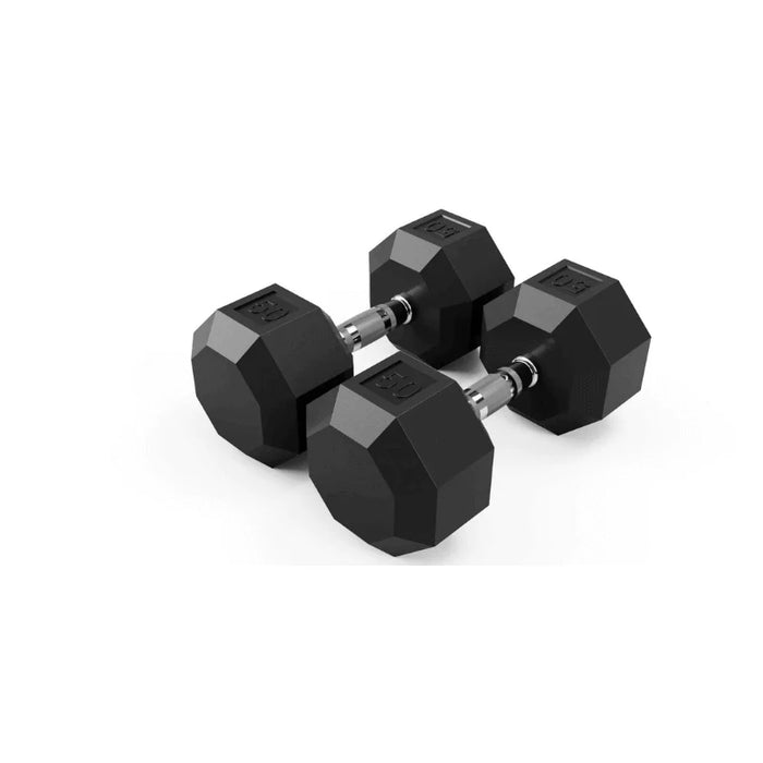 VTX (3-50lbs) 4 Sided Vert Rack w/ 13 Pair Rubber Dumbbells - VERTPAC-SDR50G